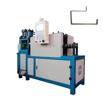 Automatic CNC Flat Iron Busbar Strip Bending And Forming Machine Hose Clamp Making Machine With Punching