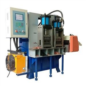 Flat Copper Bar Buckle Bending Machine With Punching Holes